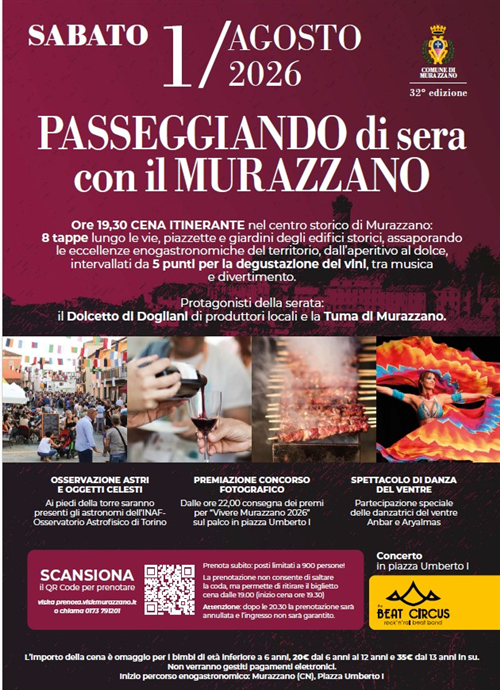 Passeggiando di sera con il Murazzano - Sabato 01/08/2026